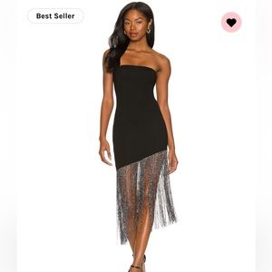 Revolve superdown mini black dress